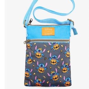 Loungefly Disney Stitch Pumpkin Crossbody Bag
